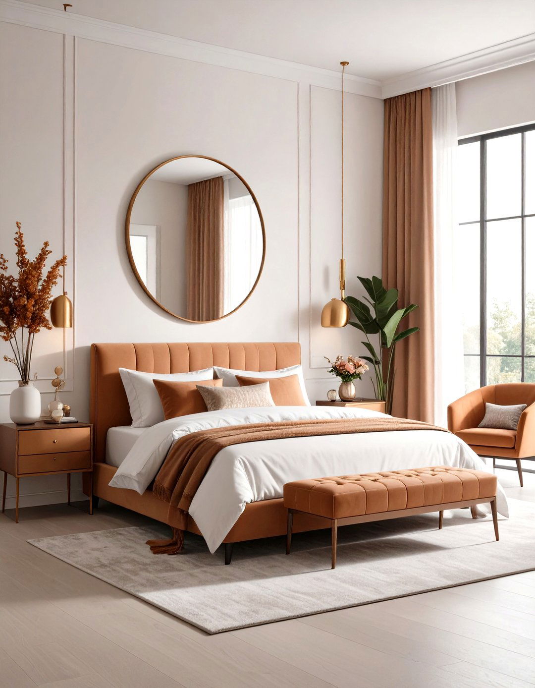 Metallic Ombre Mirror Painting with Gradient Effects - 20 Mirror Painting Ideas