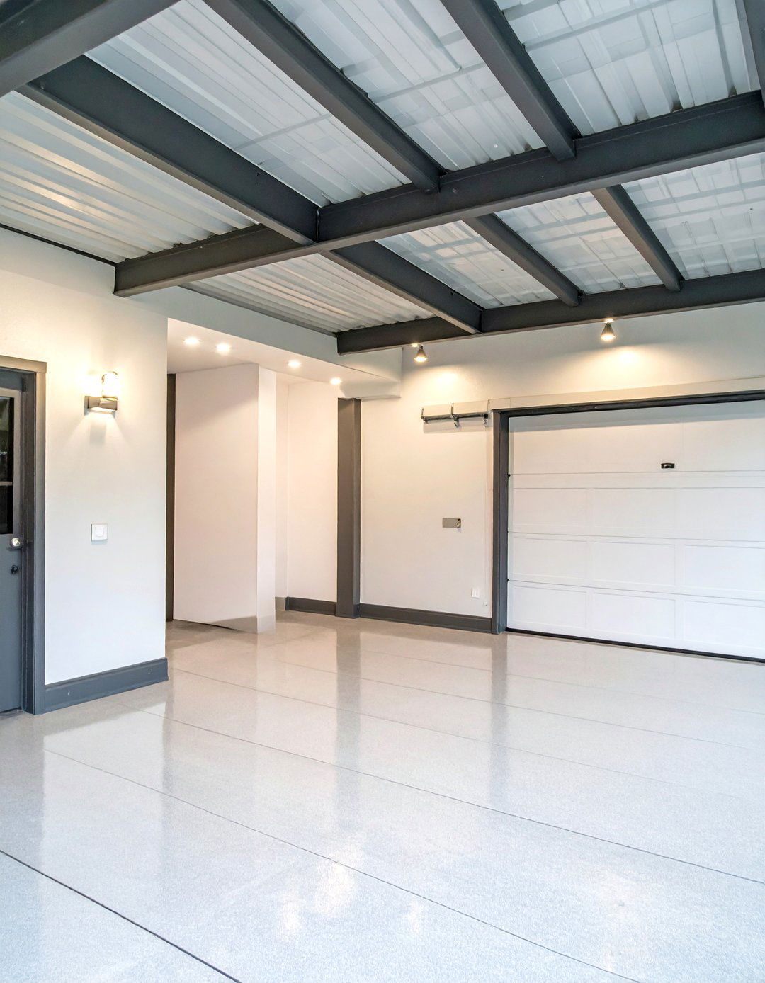 Metallic Silver Sheen Garage Wall Paint - 20 Garage Wall Paint Ideas