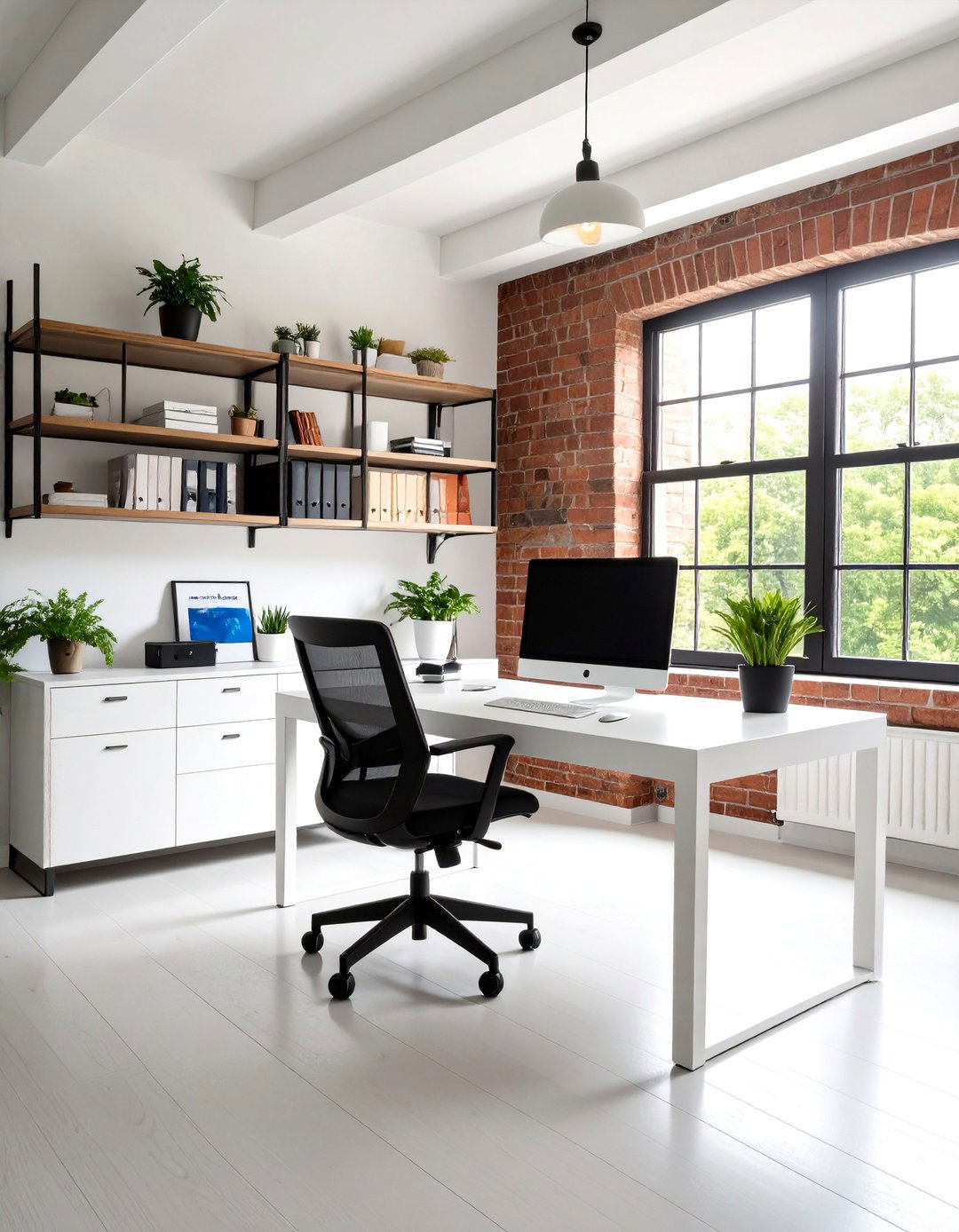 Metro Style Home Office Workspace - 20 Metro Style Interior Design Ideas