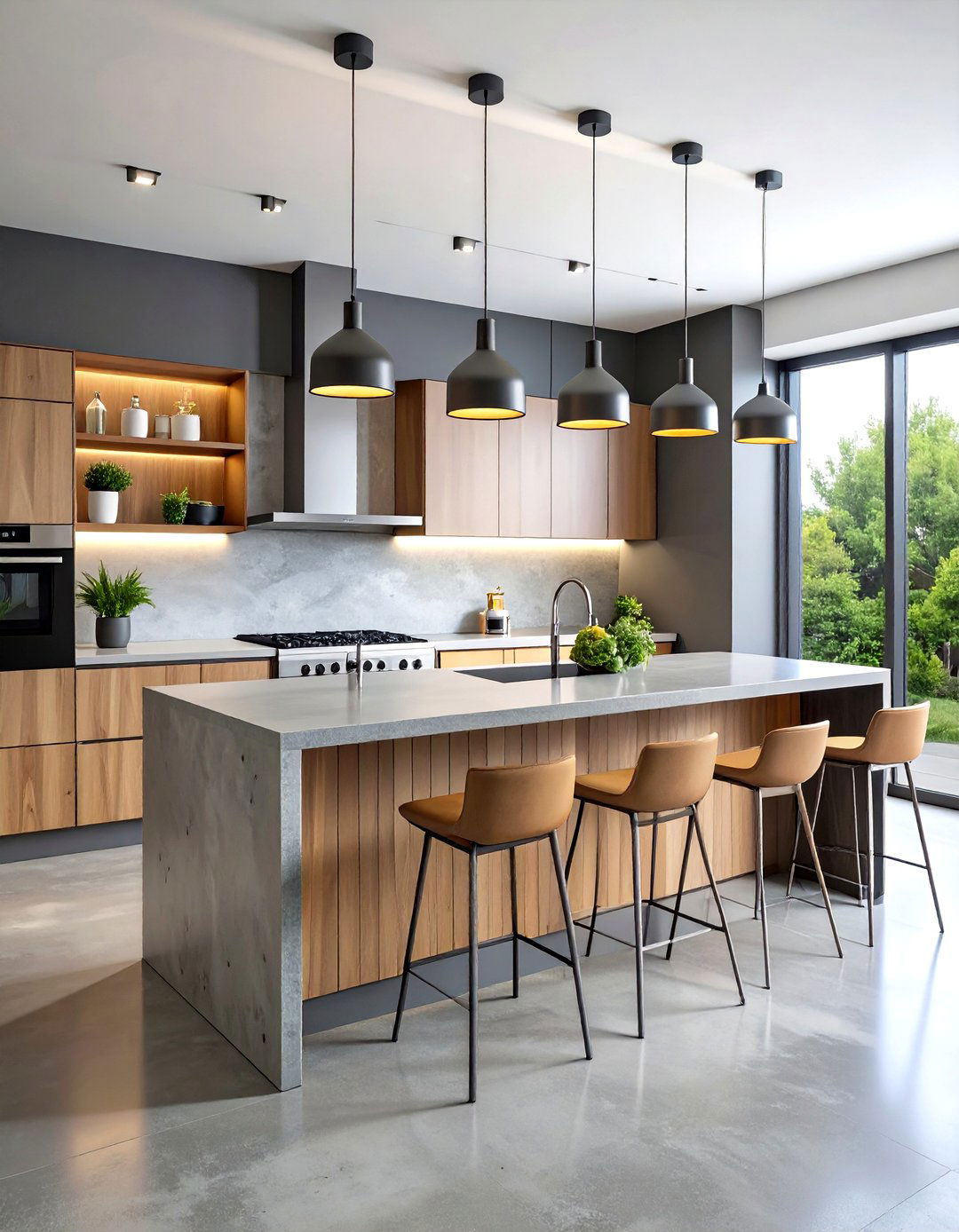 Metro Style Urban Kitchen Island - 20 Metro Style Interior Design Ideas