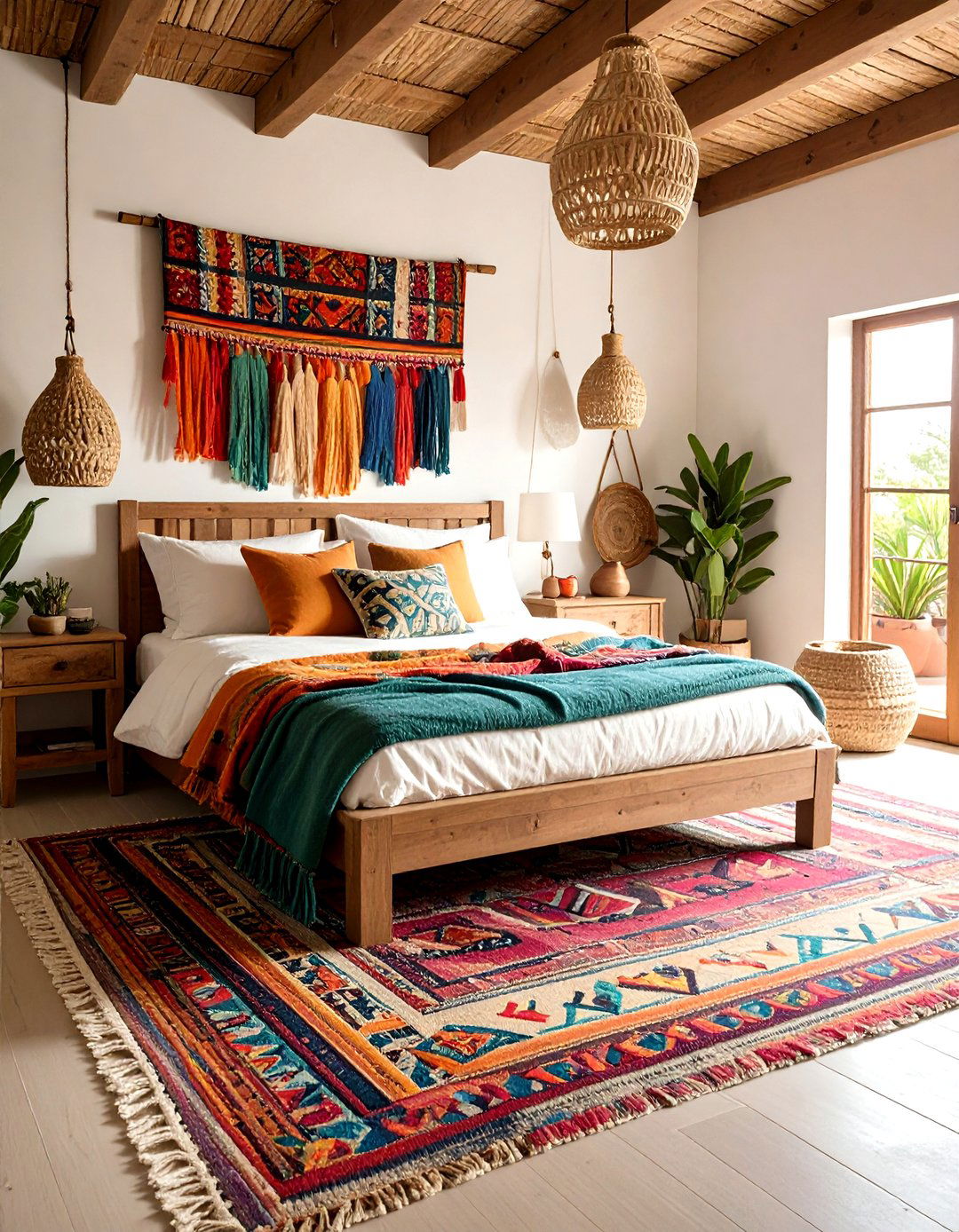 Mexican Bedroom with Handwoven Textile Focus - 20 Mexican Bedroom Ideas