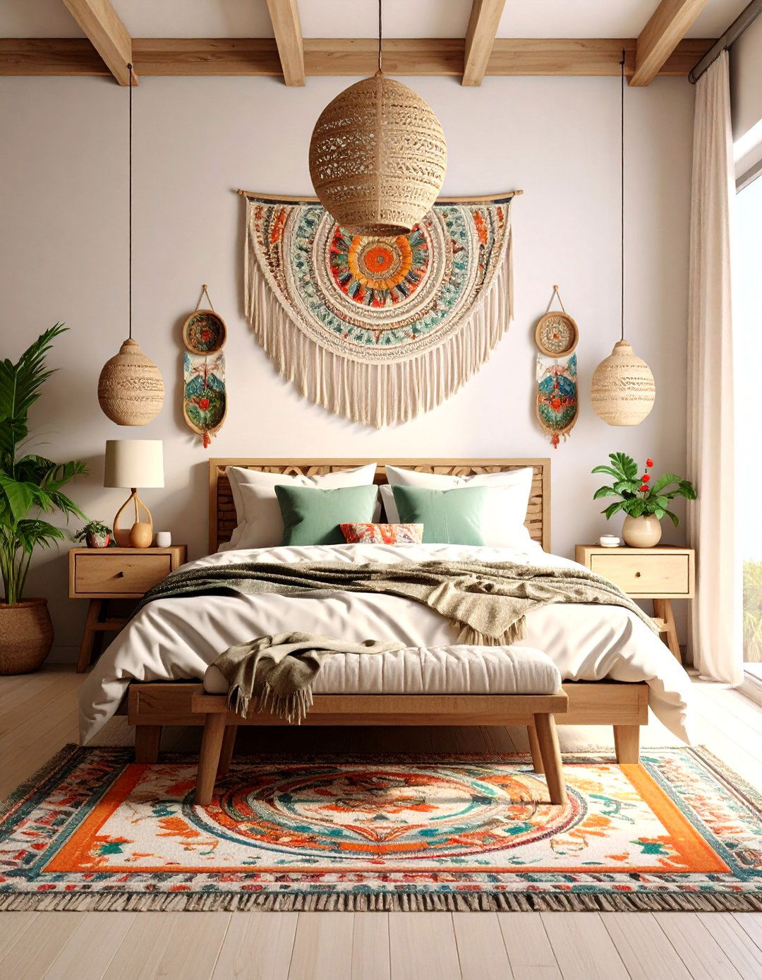 Mexican Bedroom with Otomi Embroidery Theme - 20 Mexican Bedroom Ideas