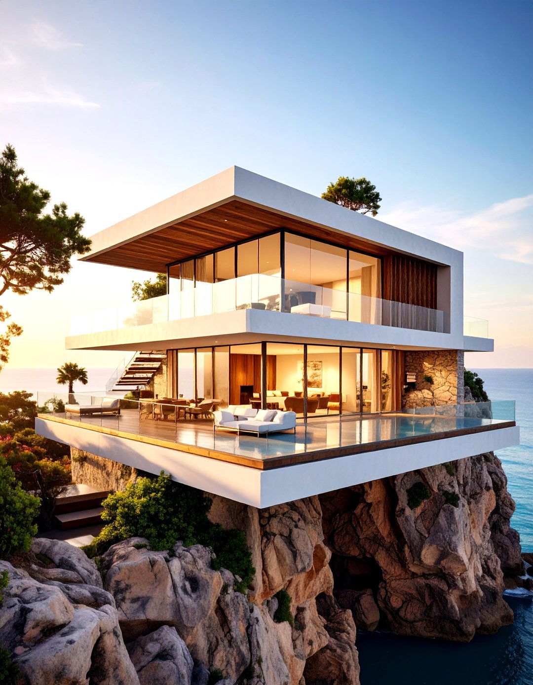 Mexican Cliff House Design - 20 Mexican Style House Design Ideas