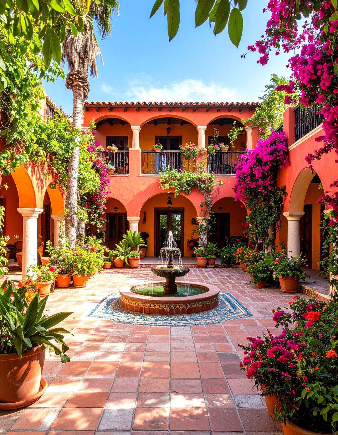 Mexican Courtyard House Design - 20 Mexican Style House Design Ideas