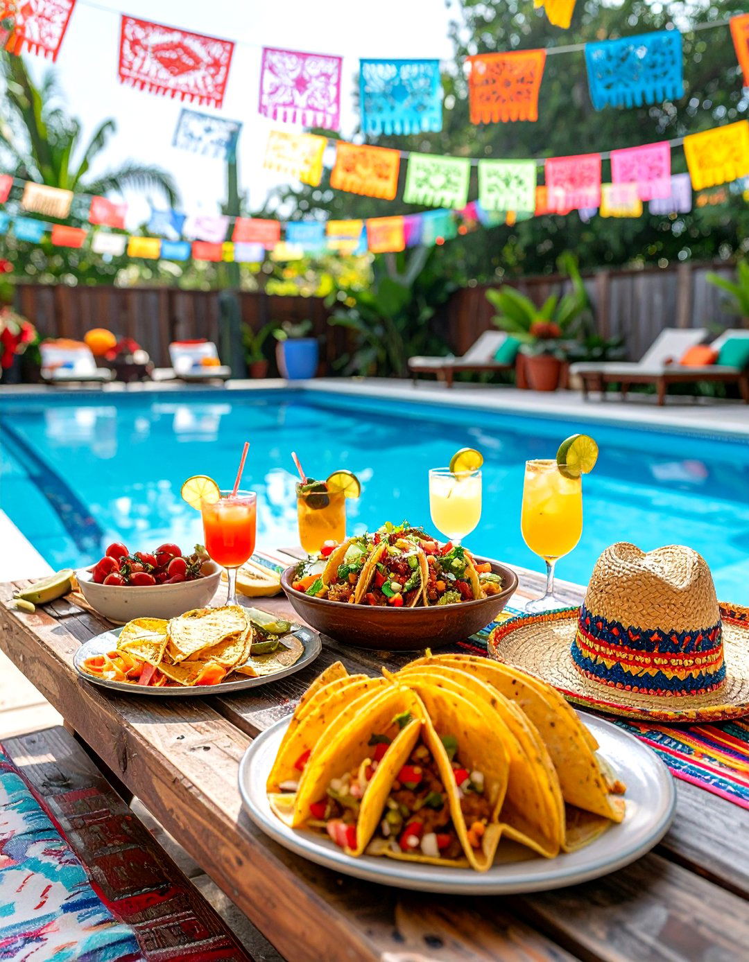 Mexican Fiesta Pool Party Celebration - 20 Pool Party Ideas