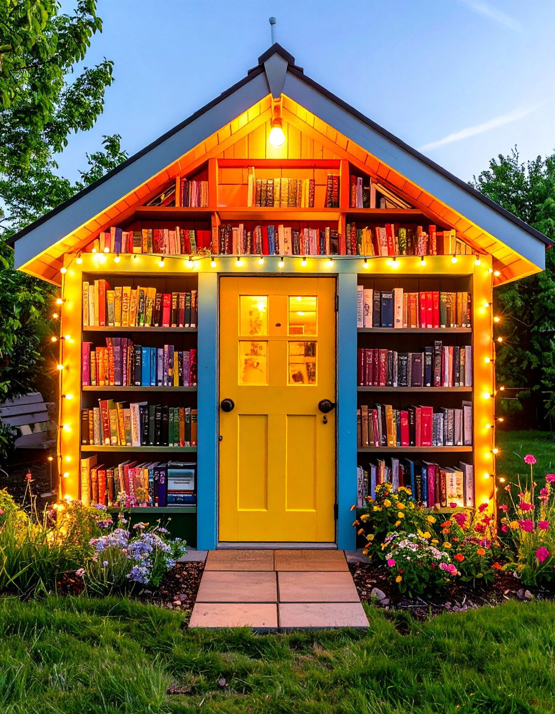 Micro Library Shed and Book Exchange - 20 Garden Shed Ideas