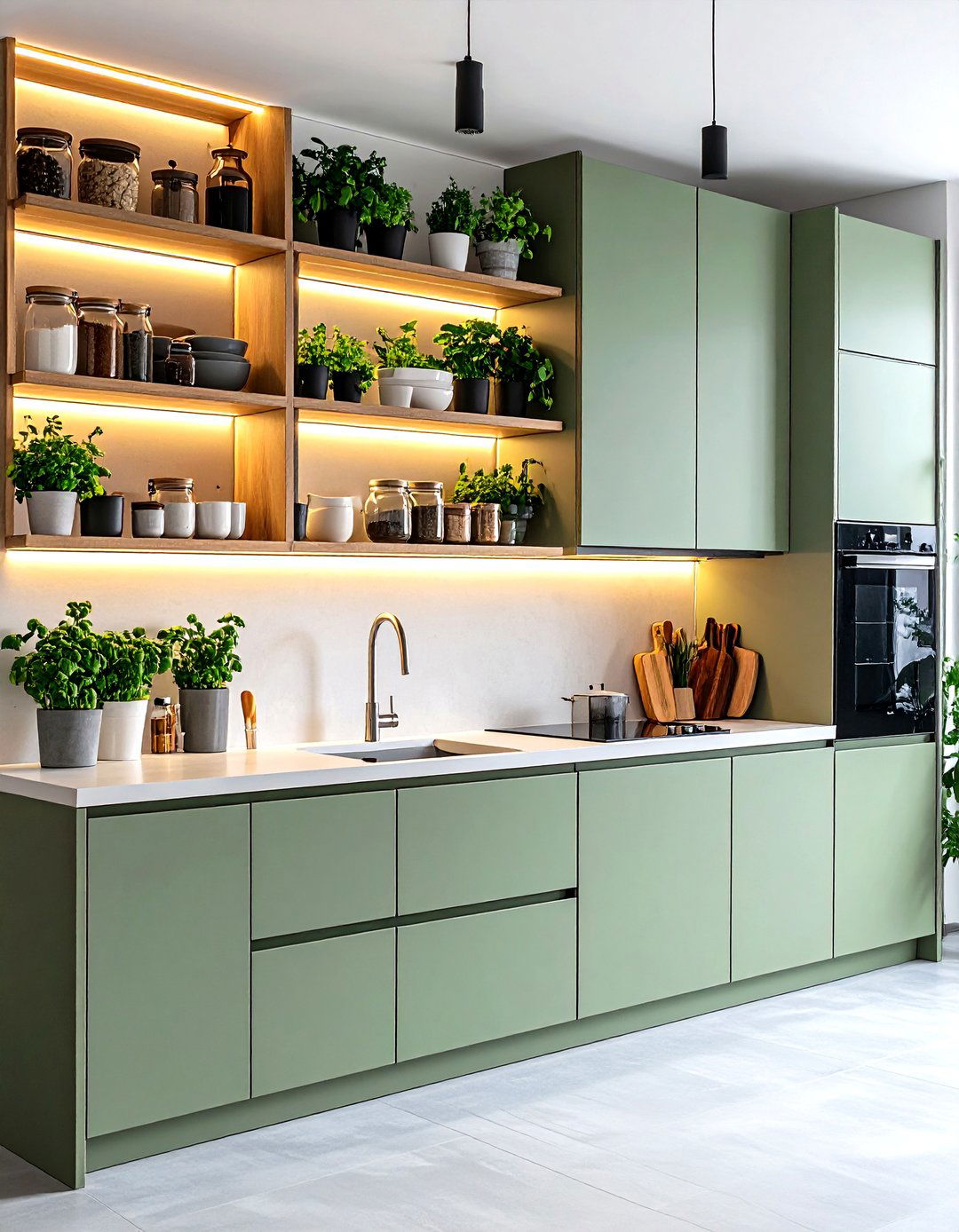 Microcement Kitchen Storage Solutions - 20 Microcement Kitchen Ideas