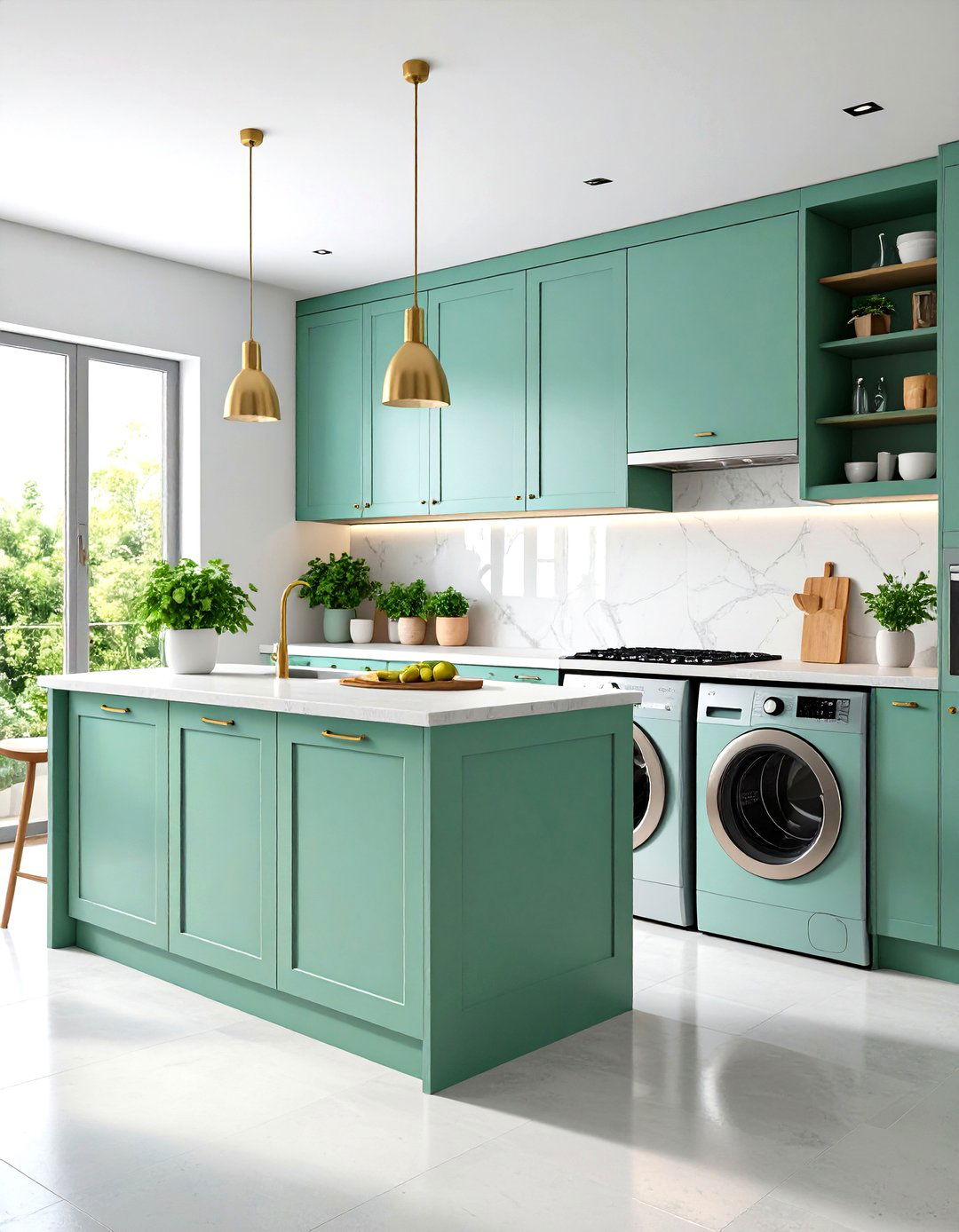 Microcement Kitchen Utility Area - 20 Microcement Kitchen Ideas