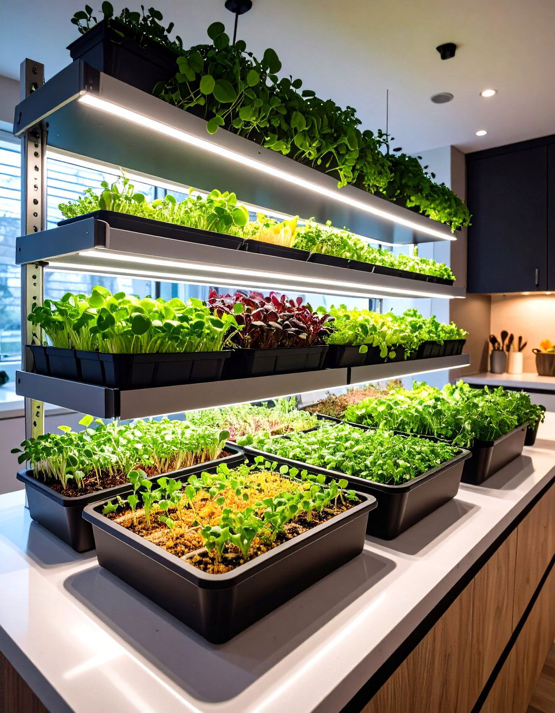 Microgreens Indoor Garden Setup - 20 Indoor Garden Ideas