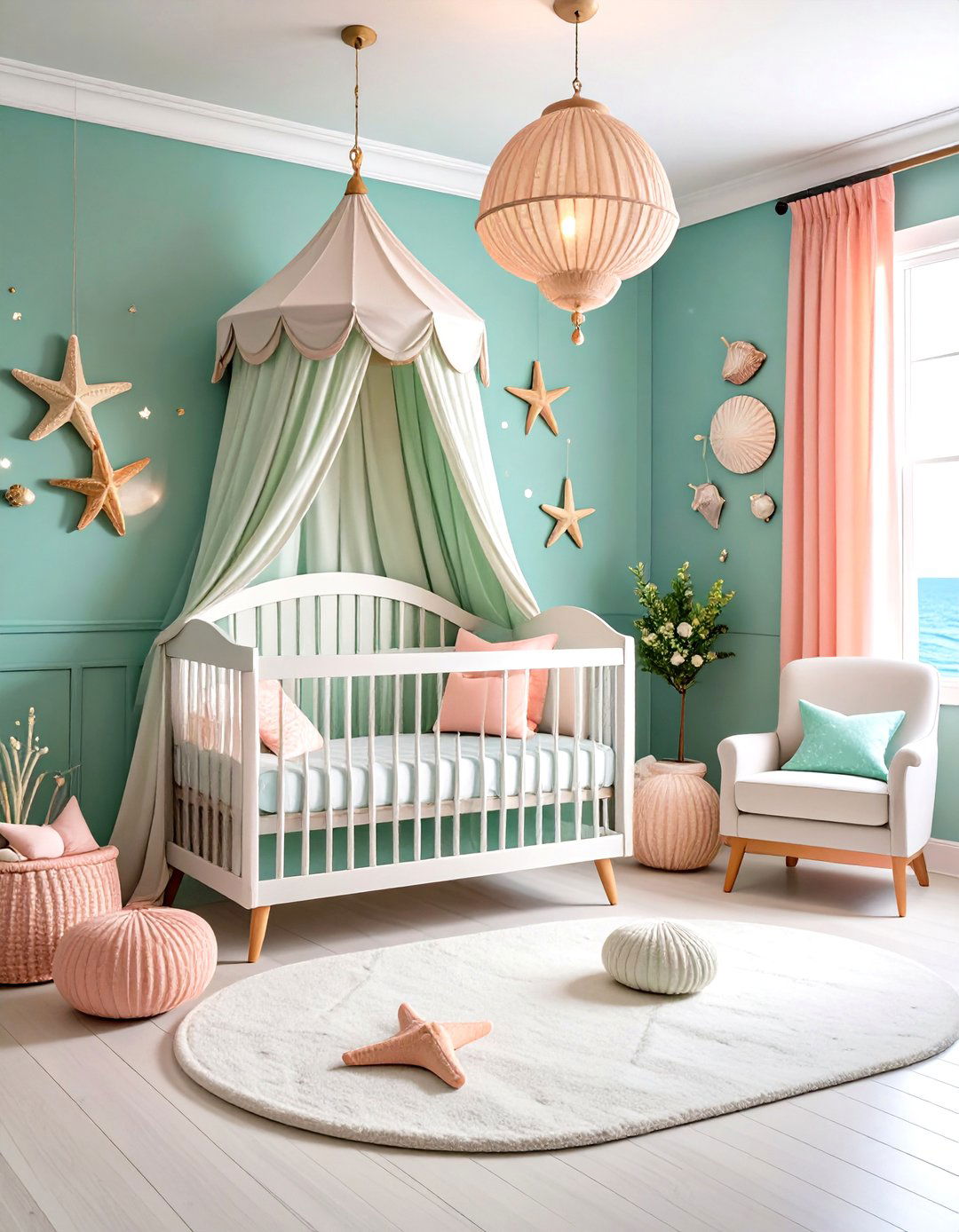 Mid Century Mermaid Vintage Nursery - 20 Vintage Nursery Ideas