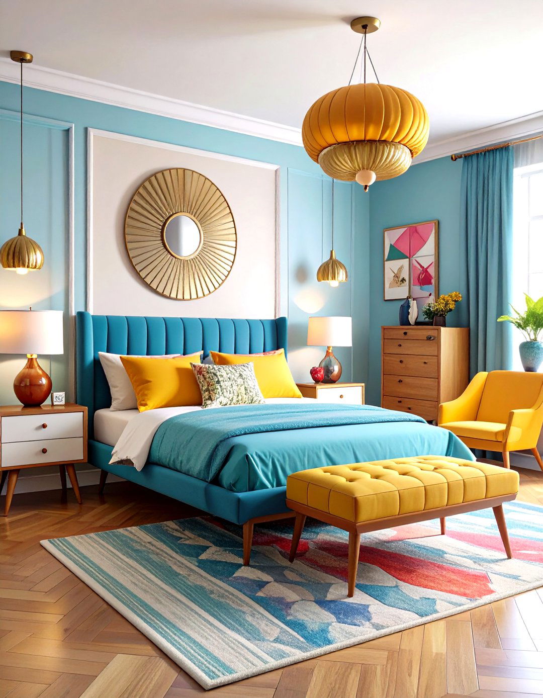 Mid Century Modern Bedroom Design - 20 Modern Bedroom Ideas