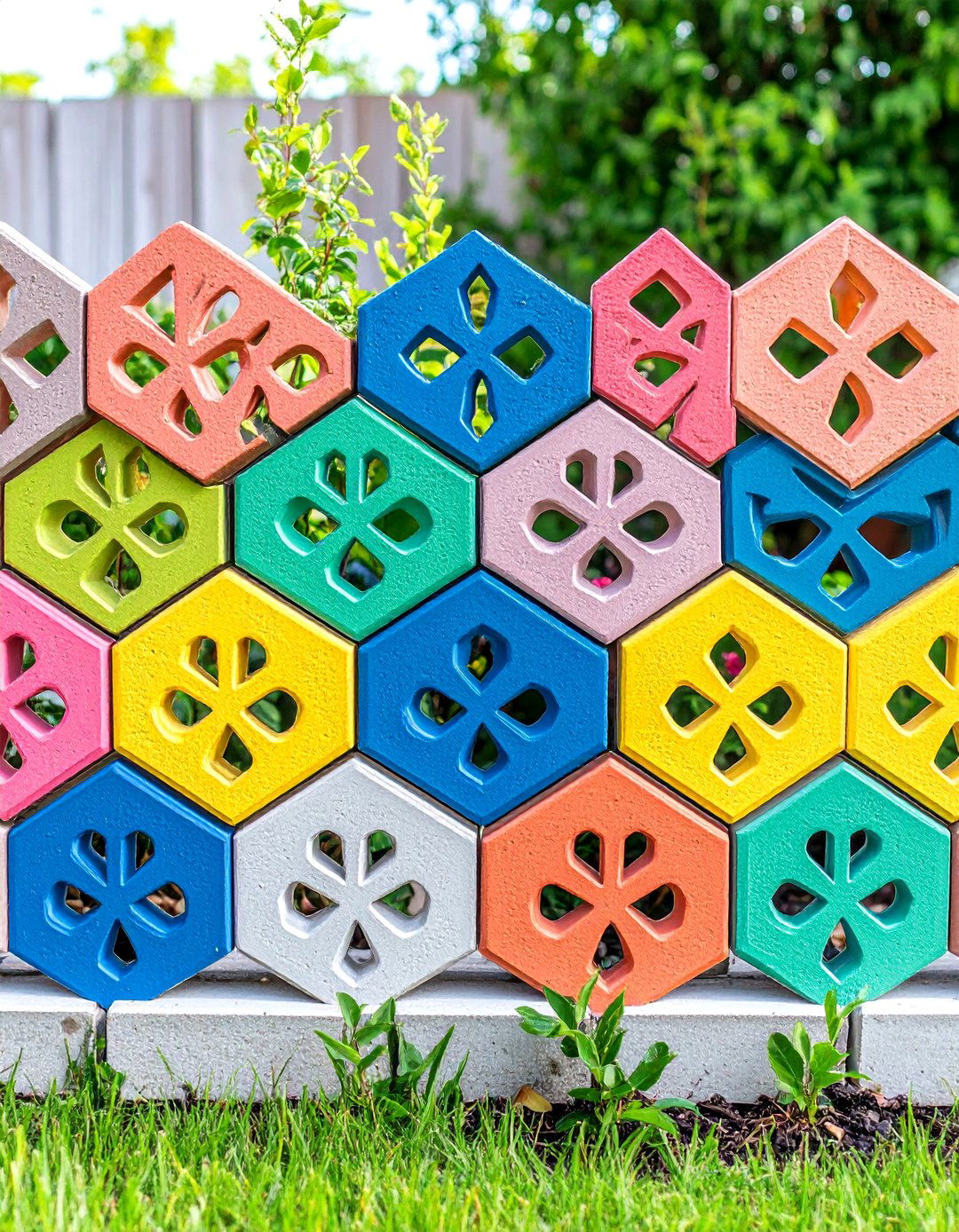 Mid Century Modern Breeze Block Cinder Block Fence - 20 Cinder Block Fence Ideas