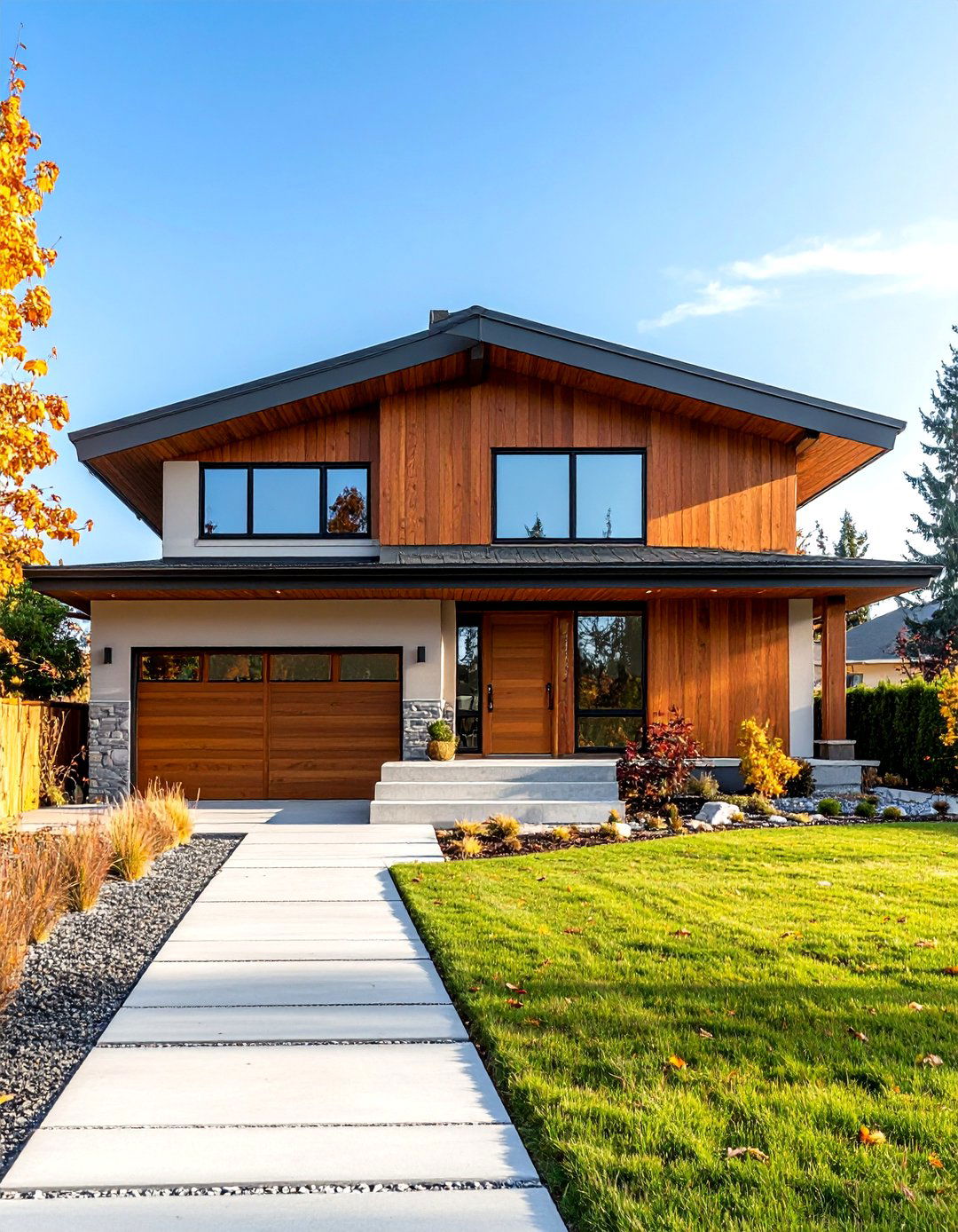 Mid Century Modern Flat Roof Minimalist Sanctuary - 20 Mid-Century Modern Exterior Home Ideas