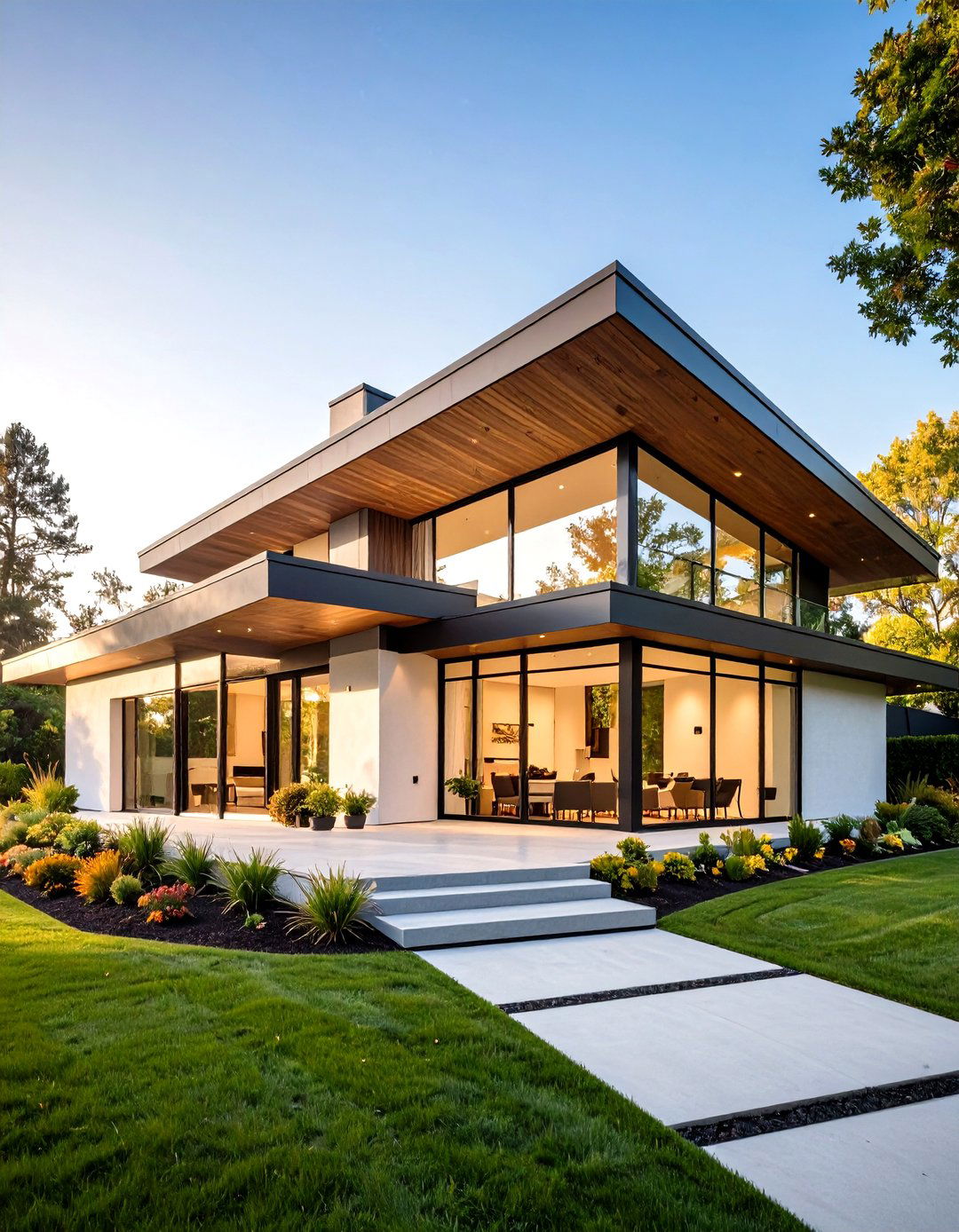 Mid Century Modern Folded Plate Roof Innovation - 20 Mid-Century Modern Exterior Home Ideas