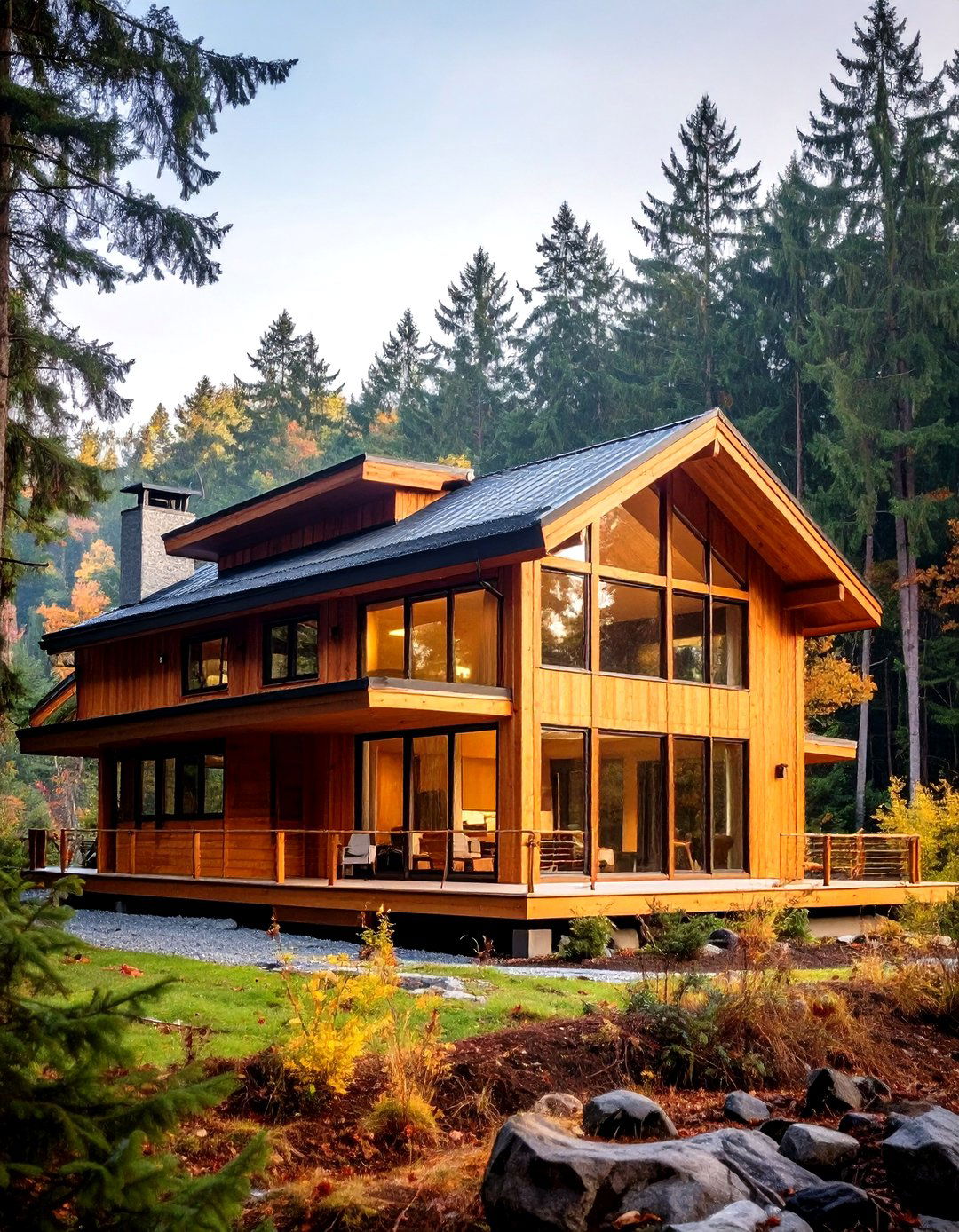 Mid Century Modern Horizontal Wood Siding Retreat - 20 Mid-Century Modern Exterior Home Ideas