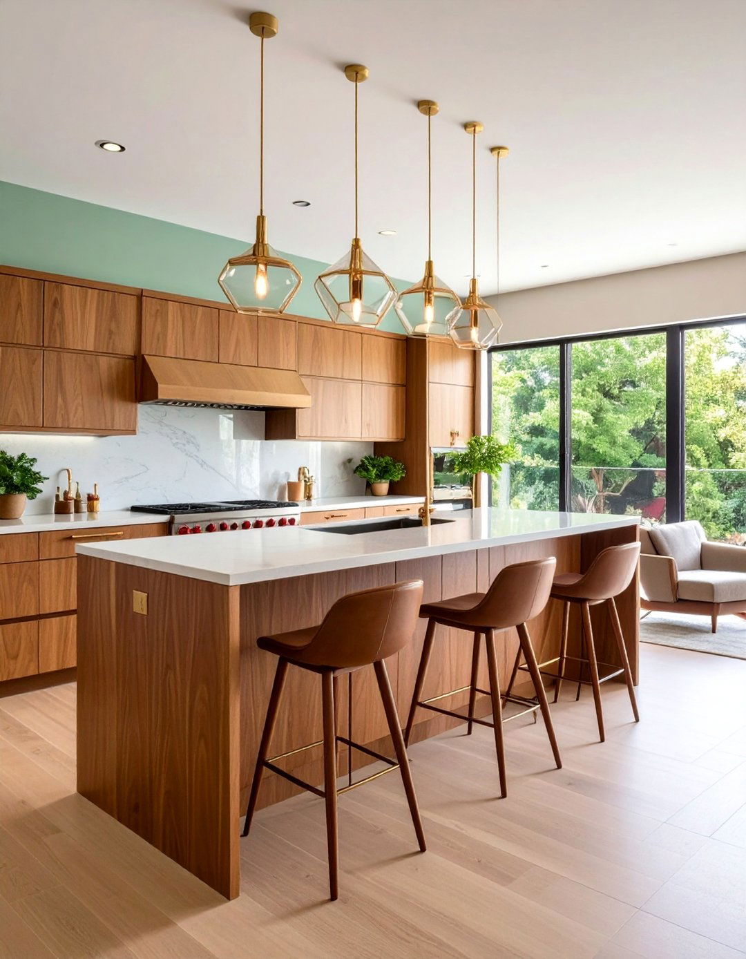 Mid Century Modern Kitchen Bar Design - 20 Kitchen Bar Ideas