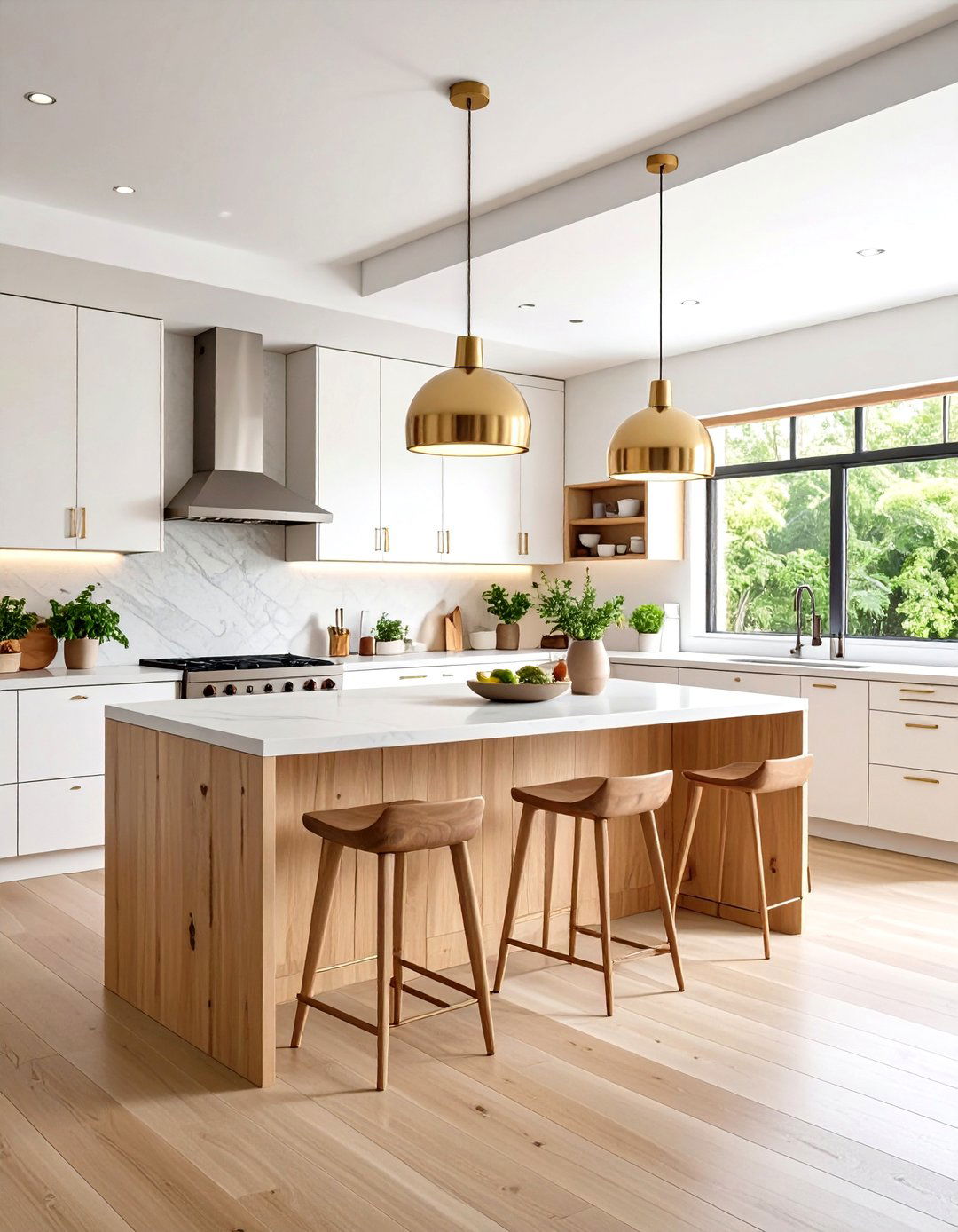 Mid Century Modern Kitchen with Statement Lighting Collection - 20 Mid-century Modern Kitchen Ideas
