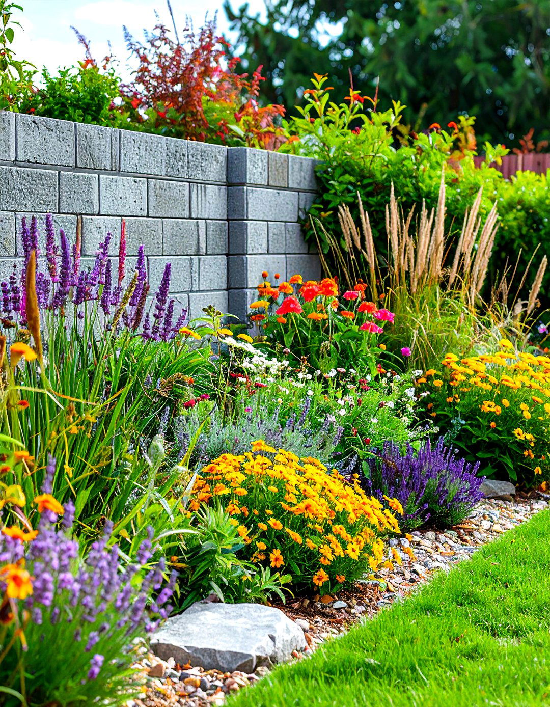 Mid Century Modern Landscaping Breeze Block Privacy Screen Garden - 20 Mid-century Modern Landscaping Ideas