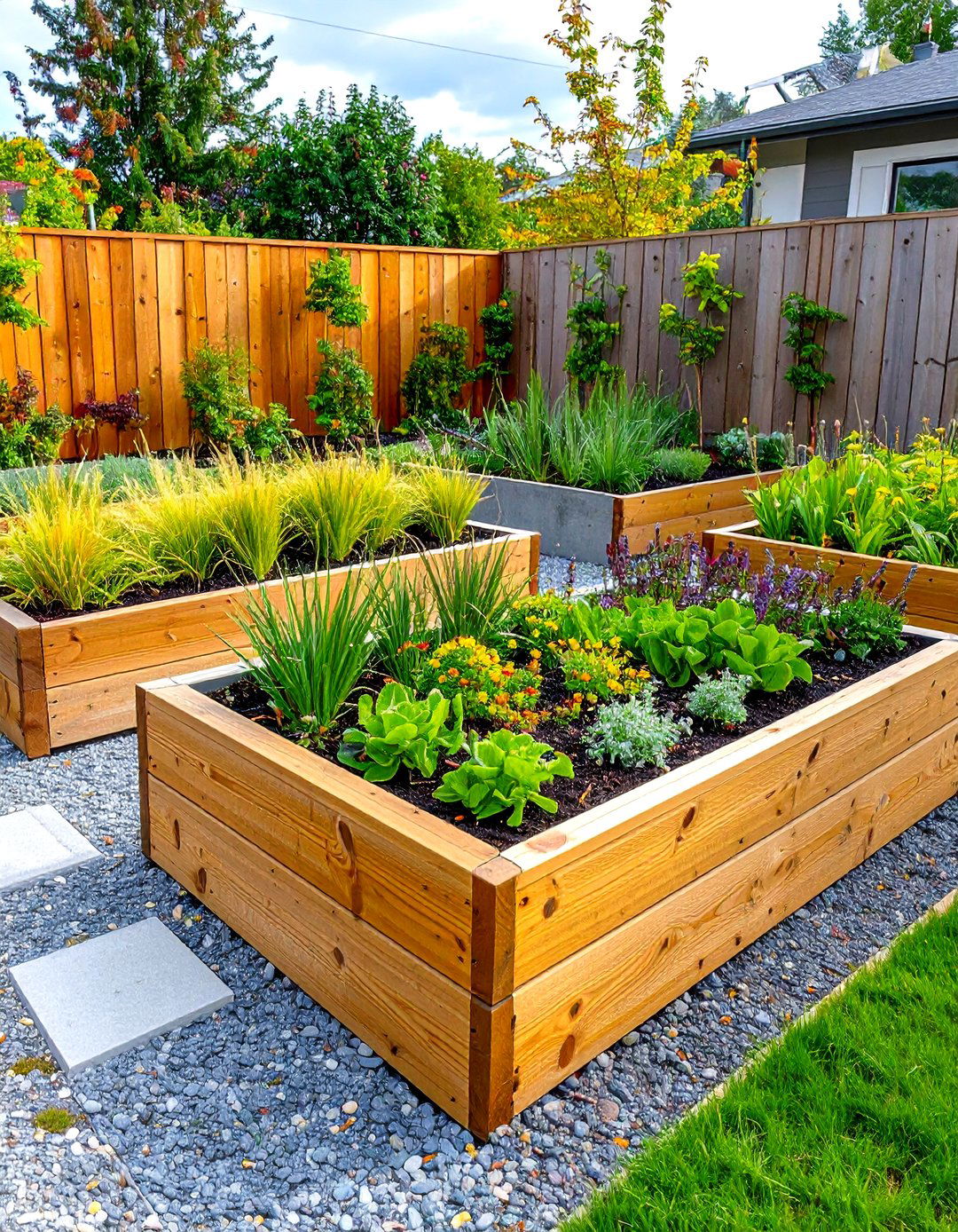 Mid Century Modern Landscaping Raised Planter Bed System - 20 Mid-century Modern Landscaping Ideas