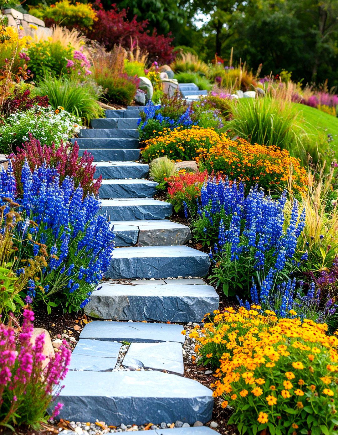 Mid Century Modern Landscaping Terraced Hillside Design - 20 Mid-century Modern Landscaping Ideas