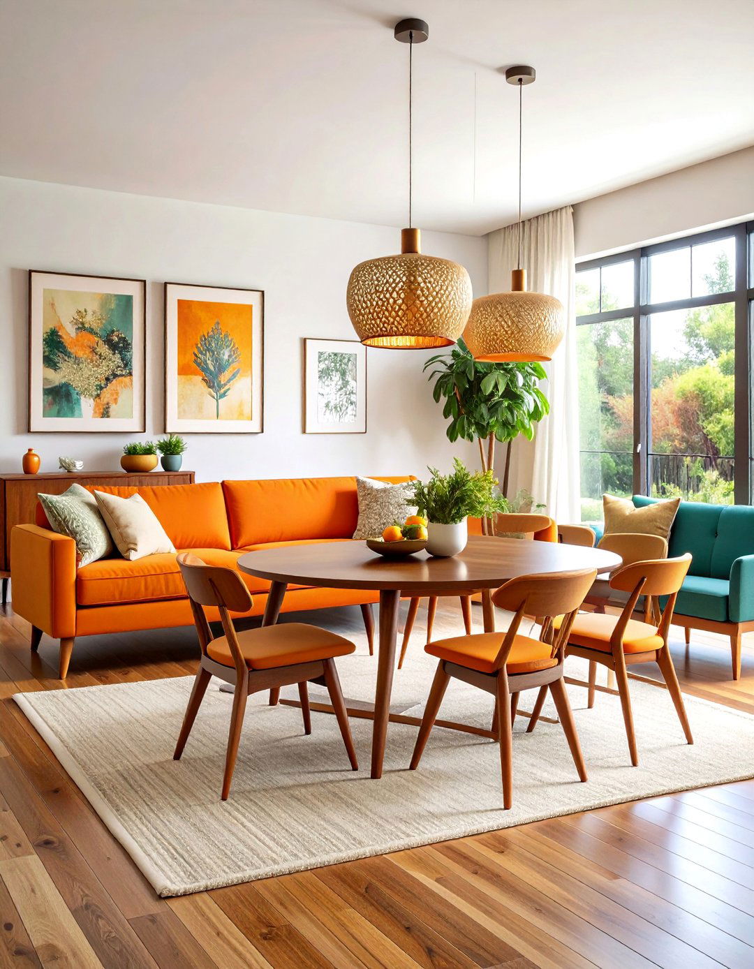Mid Century Modern Living Room Dining Room Combo - 20 Living Room Dining Room Combos