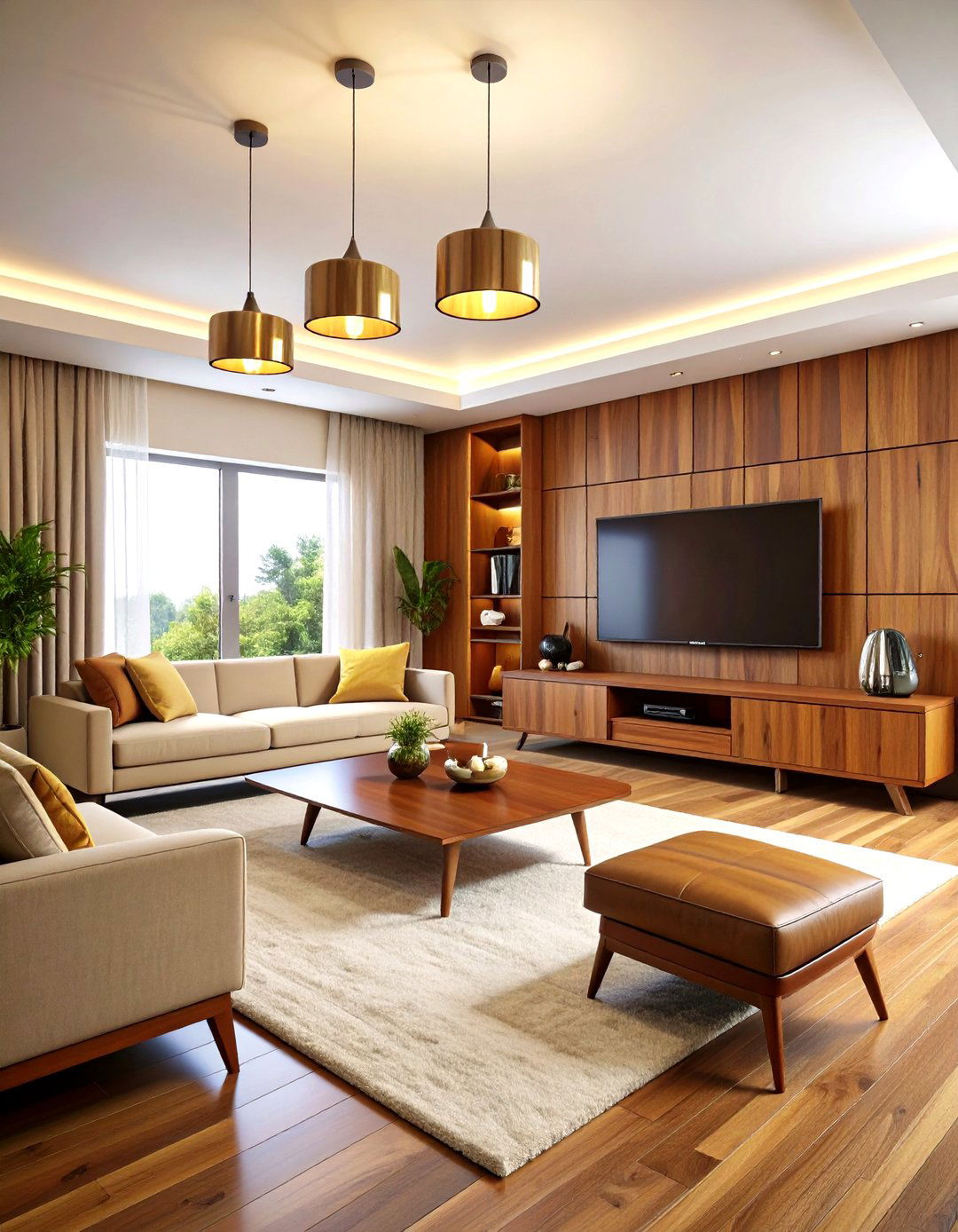Mid Century Modern Media Room - 20 Media Room Ideas