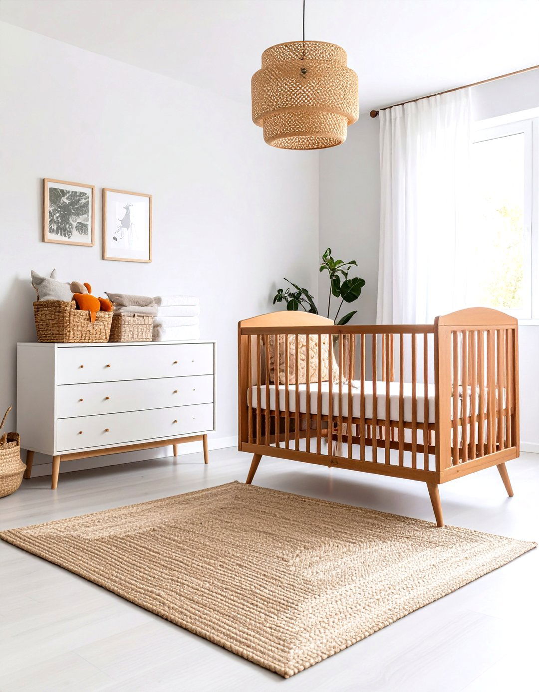 Mid Century Modern Nursery with Earthy Tones and Natural Materials - 20 Mid-century Modern Nursery Ideas