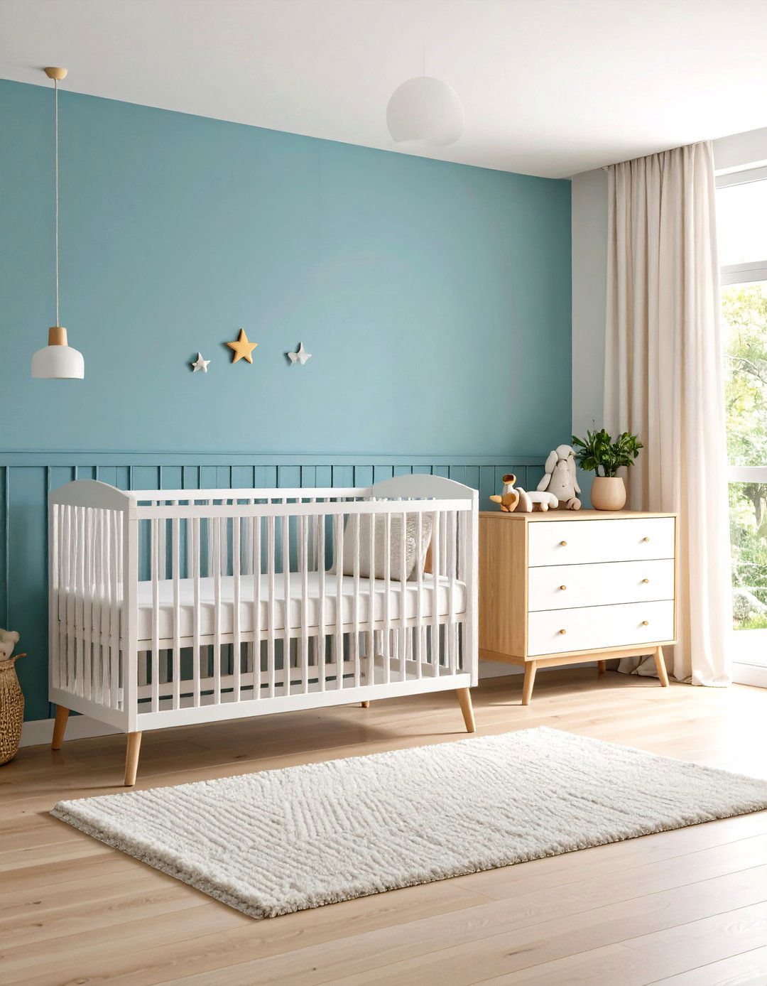 Mid Century Modern Nursery with Minimalist Aesthetic and Clean Lines - 20 Mid-century Modern Nursery Ideas