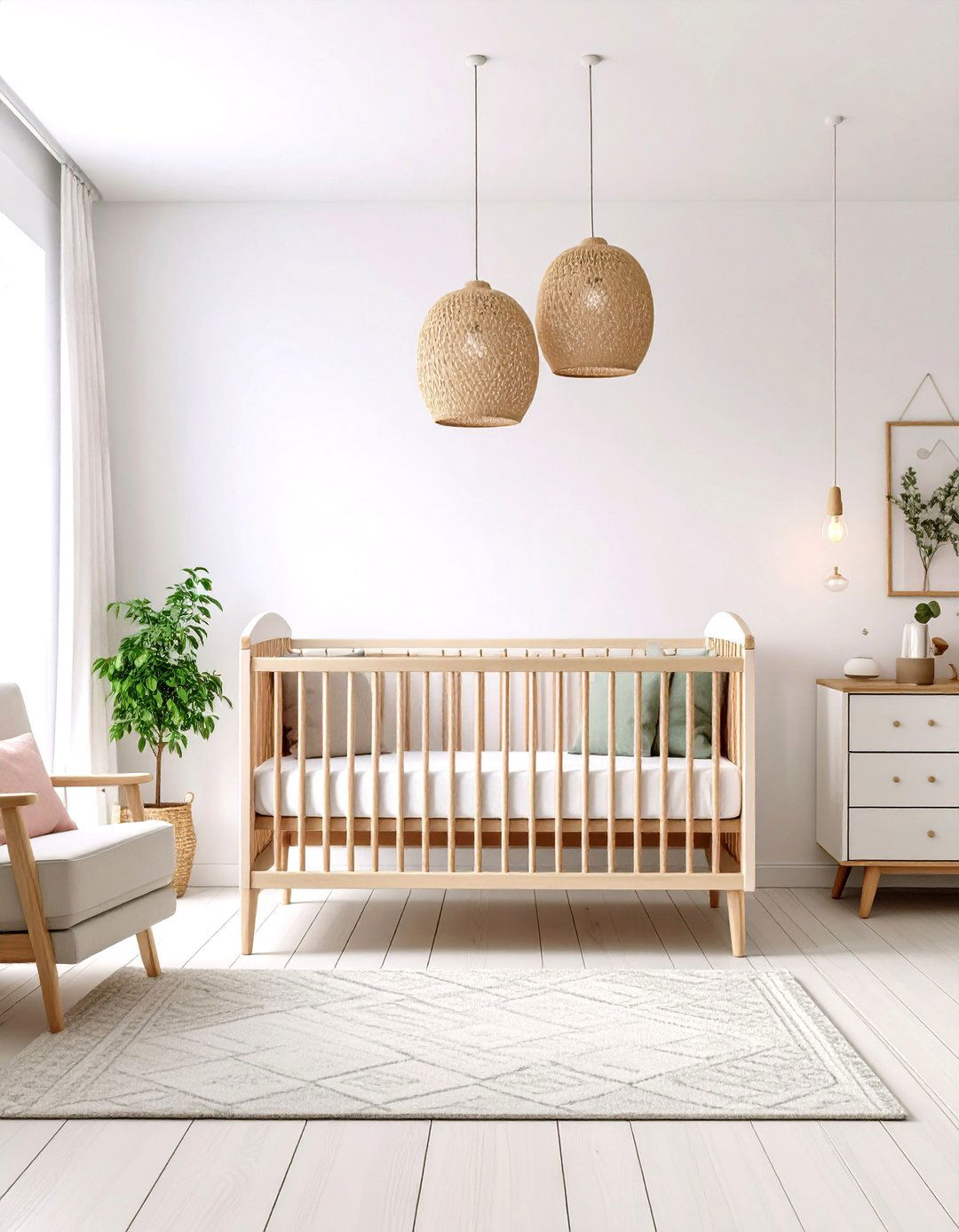 Mid Century Modern Nursery with Scandinavian Influences - 20 Mid-century Modern Nursery Ideas