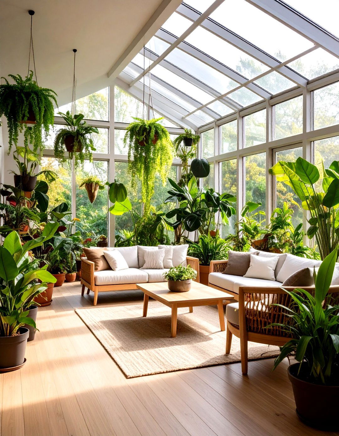 Mid Century Modern Plant Filled Conservatory Sunroom - 20 Mid-century Modern Sunroom Ideas