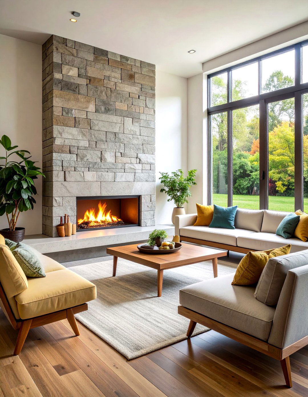 Mid Century Modern Raised Hearth Fireplace - 20 Mid-century Modern Fireplace Ideas