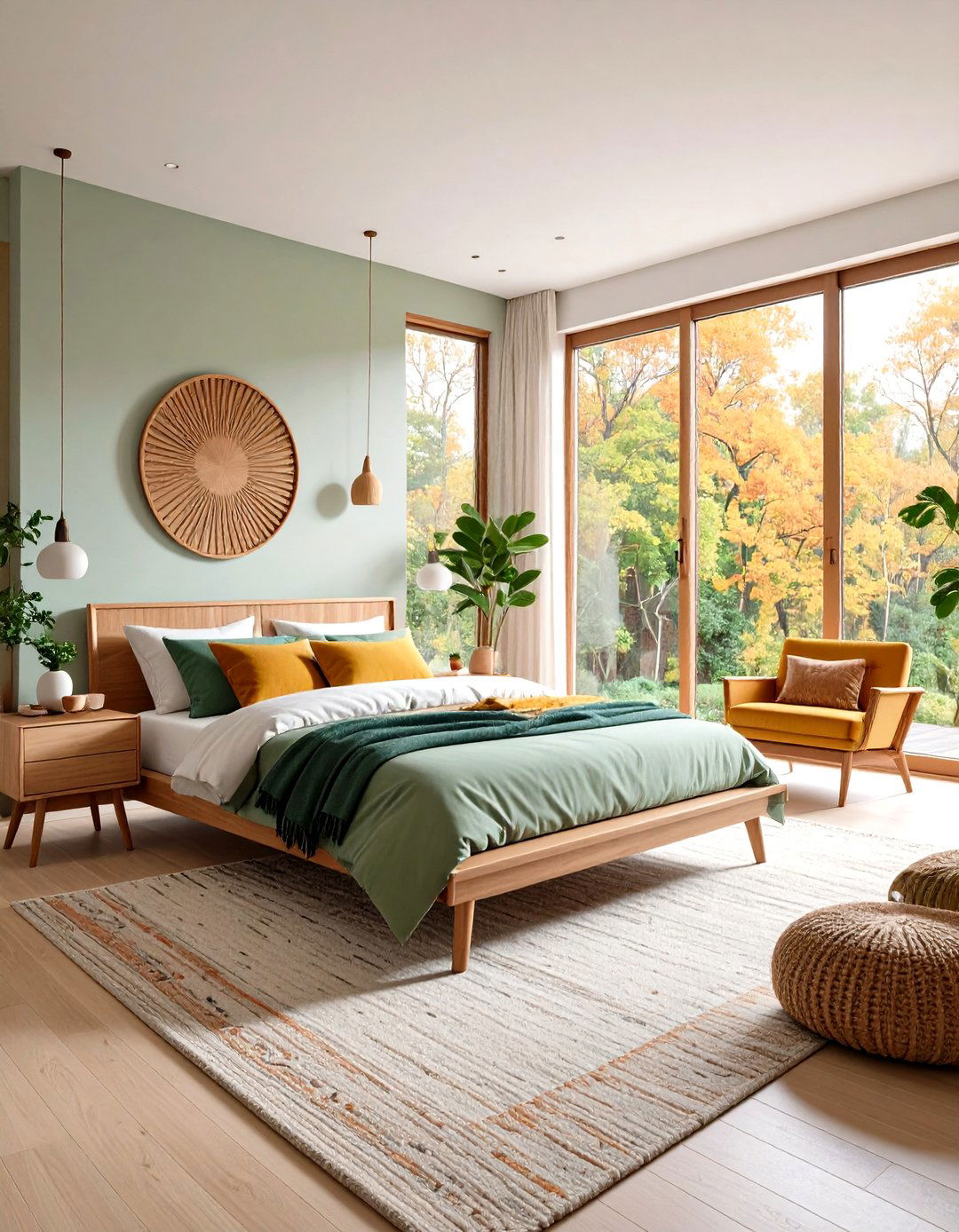Midcentury Modern Bedroom with Built in Storage and Clean Lines - 20 Midcentury Modern Bedroom Decorating Ideas