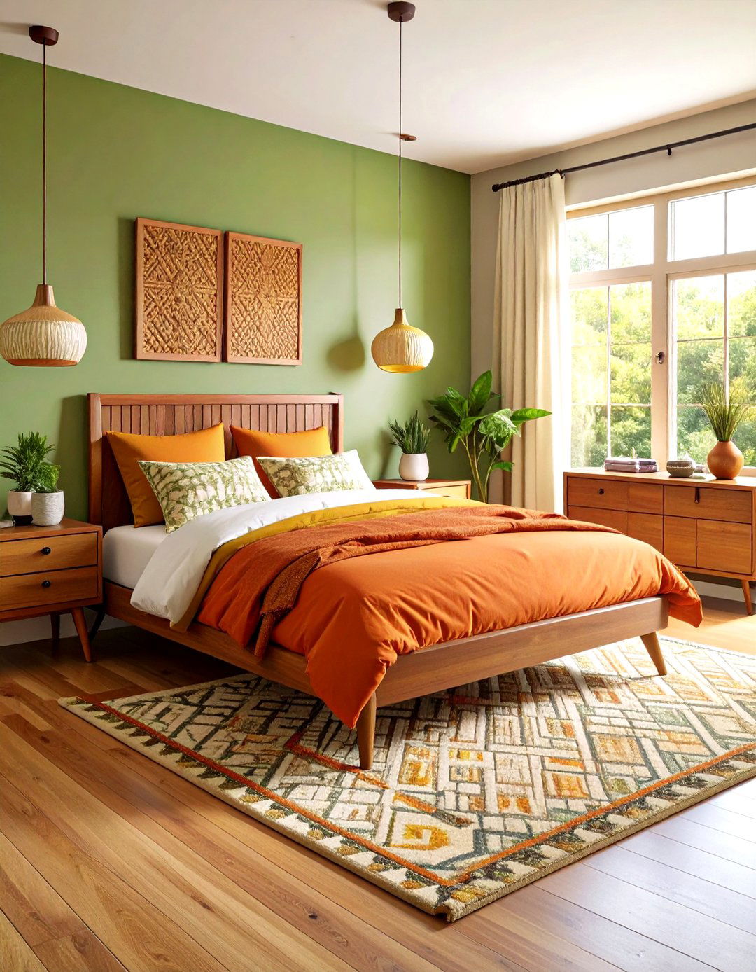 Midcentury Modern Bedroom with Floor to Ceiling Windows and Natural Light - 20 Midcentury Modern Bedroom Decorating Ideas