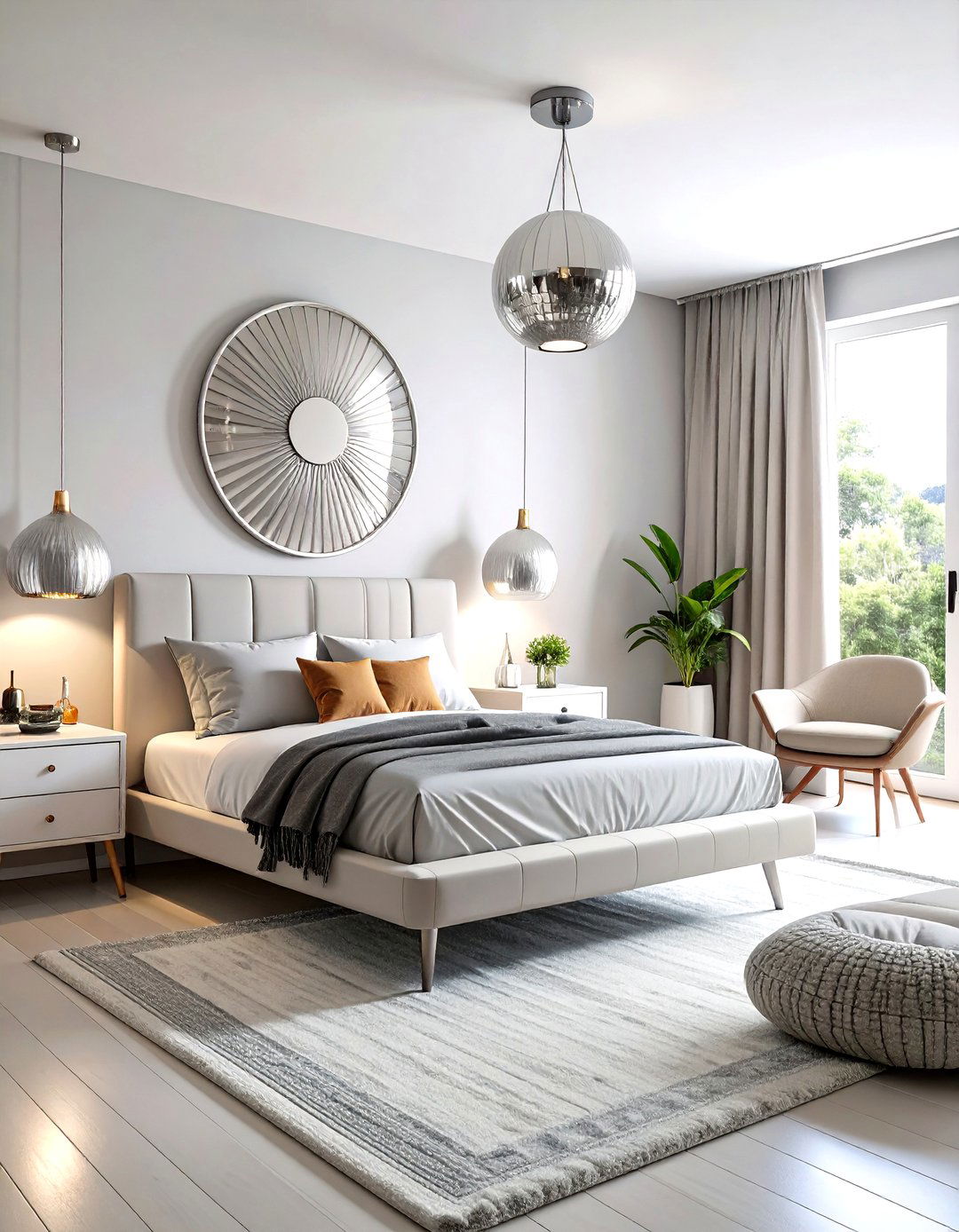 Midcentury Modern Bedroom with Terrazzo Surfaces and Modernist Details - 20 Midcentury Modern Bedroom Decorating Ideas