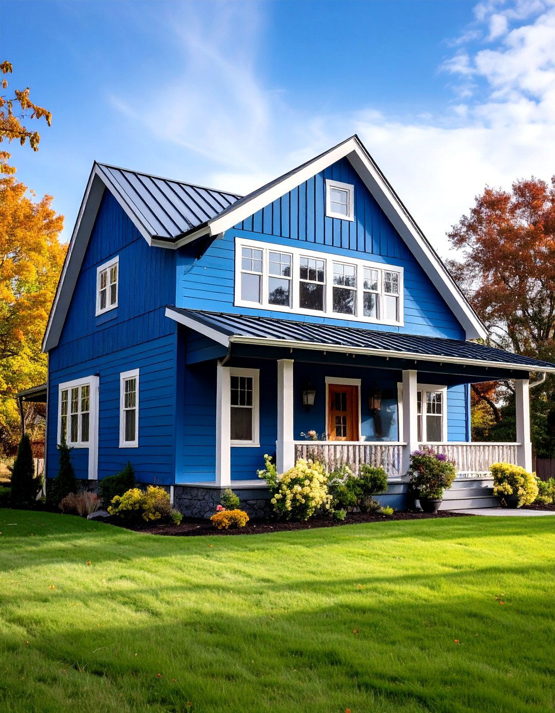 Midnight Blue Board and Batten Siding Rustic Modern Theme - 20 Midnight Blue & Dark Blue House Siding Colors