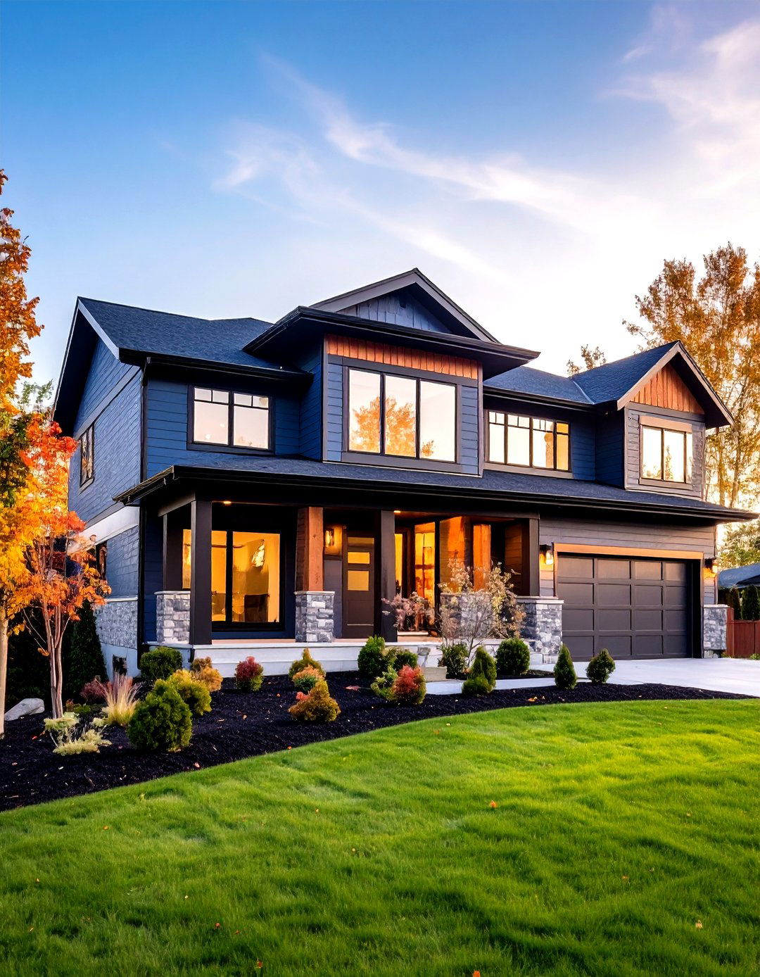 Midnight Blue Composite Siding Low Maintenance Modern Design - 20 Midnight Blue & Dark Blue House Siding Colors