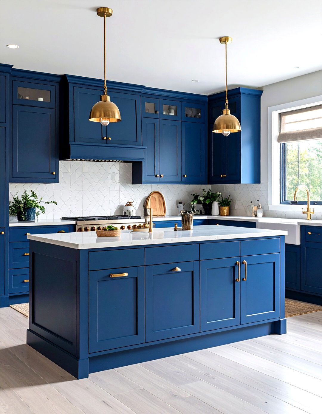 Midnight Blue Farmhouse Kitchen Cabinets - 20 blue farmhouse kitchen cabinets