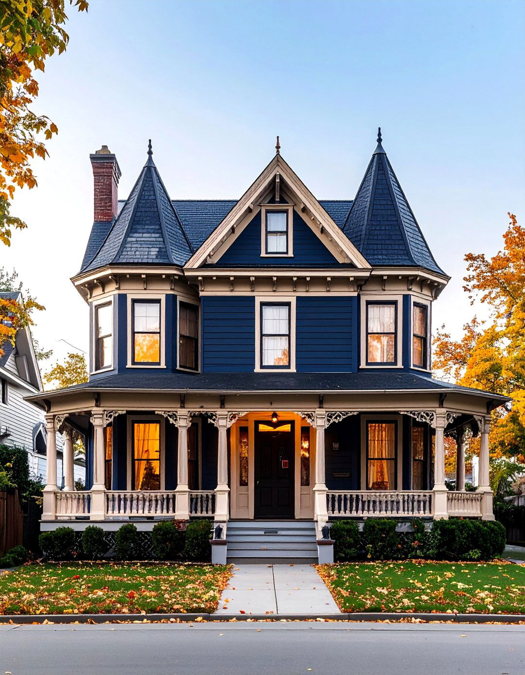 Midnight Blue Victorian House Color - 20 blue victorian house colors