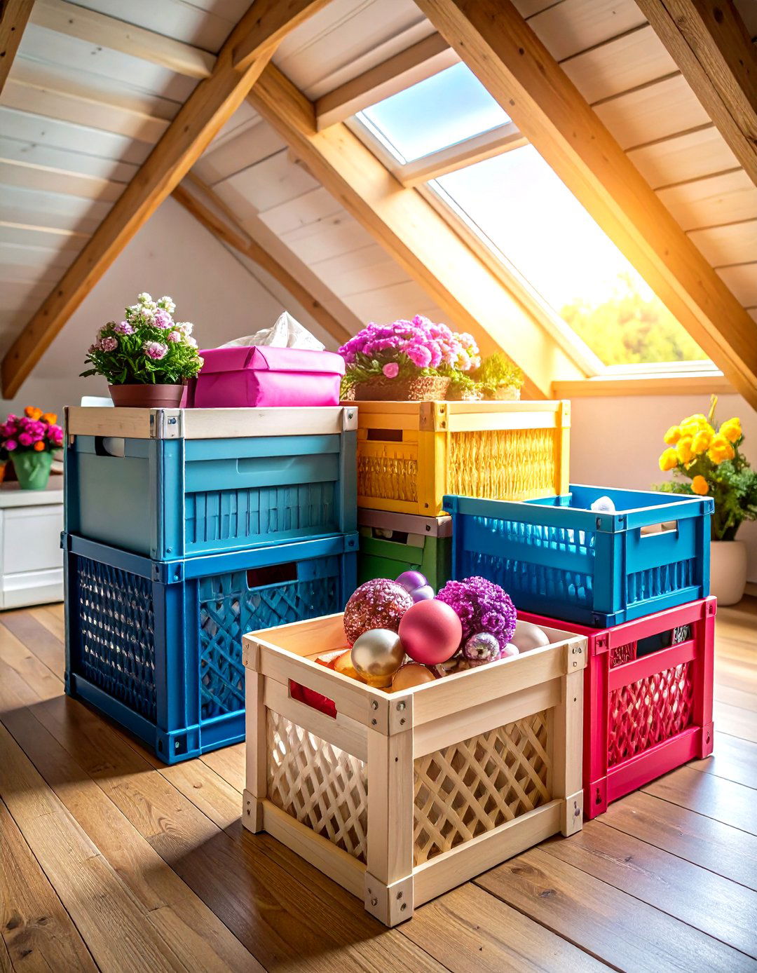 Milk Crate Seasonal Decoration Storage Archive - 20 Milk Crate Storage Ideas