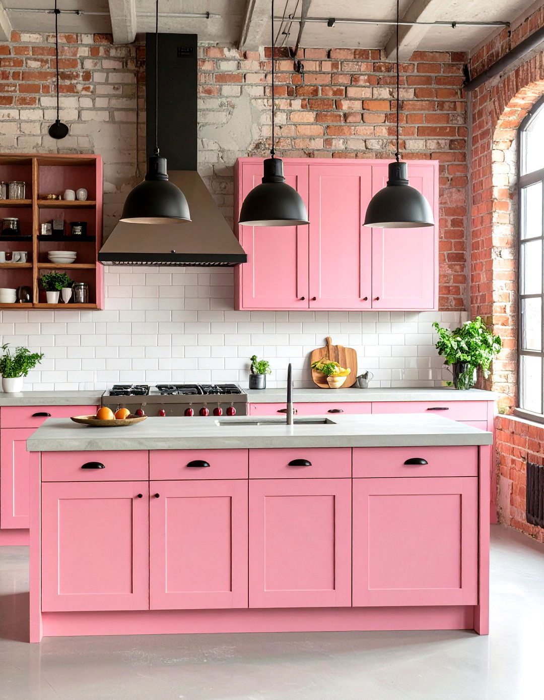 Millennial Pink Kitchen Urban Loft - 20 Pink Kitchen Ideas