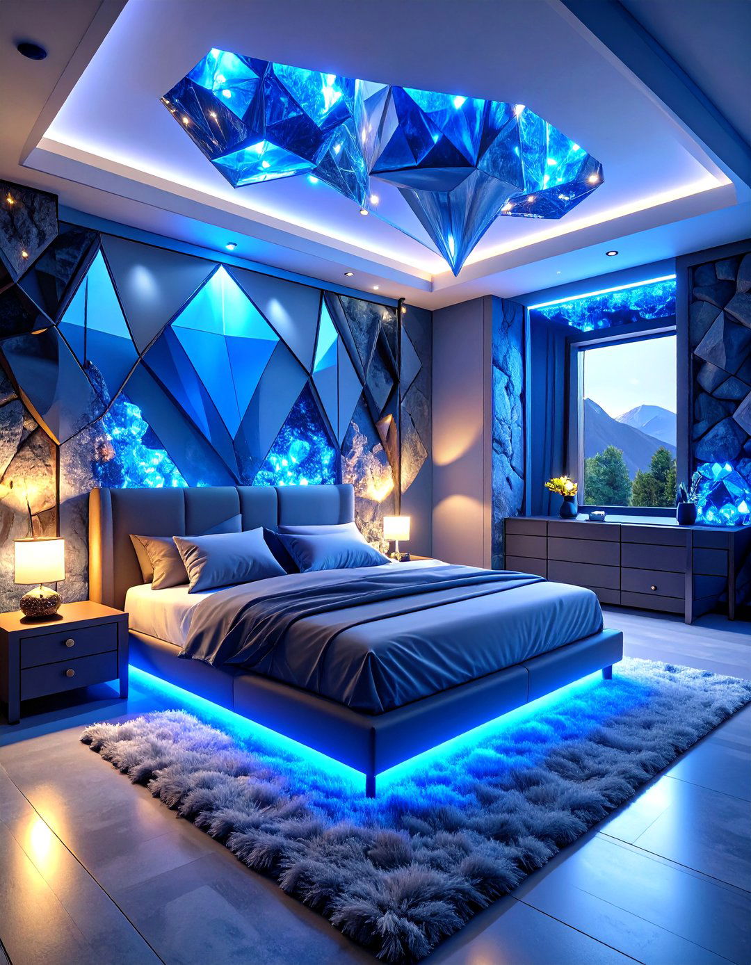 Minecraft Diamond Mine Bedroom Theme - 20 Minecraft Themed Bedroom Ideas