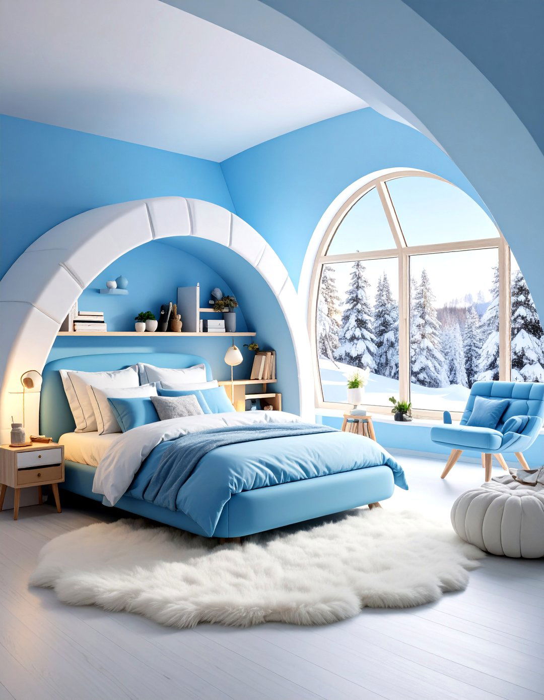 Minecraft Snowy Tundra Bedroom Design - 20 Minecraft Themed Bedroom Ideas