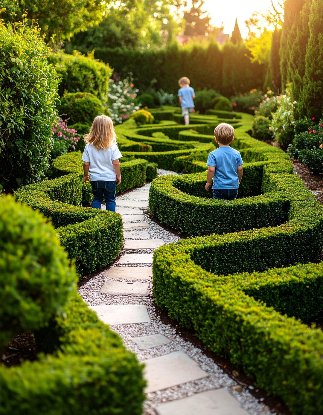 Mini Boxwood Maze for Playful Charm - 20 Front Yard Boxwood Shrubs