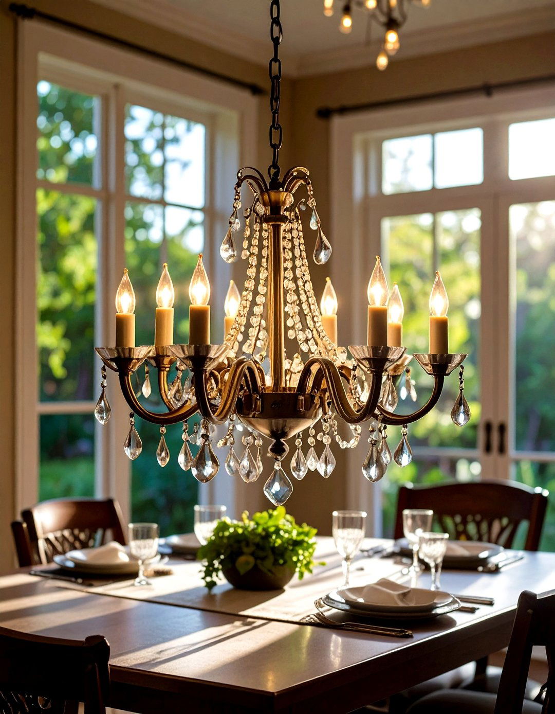 Mini Chandeliers - 20 Small Dining Room Lighting Ideas