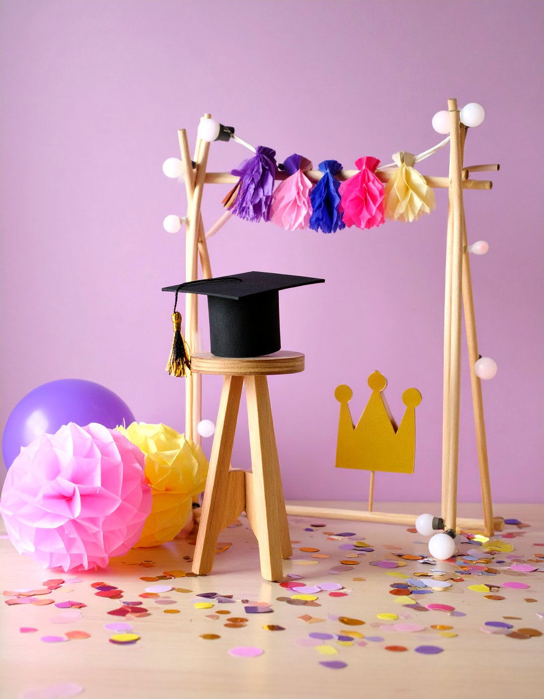 Mini Gradchella Stage Graduation Centerpiece - 20 Graduation Centerpiece Ideas