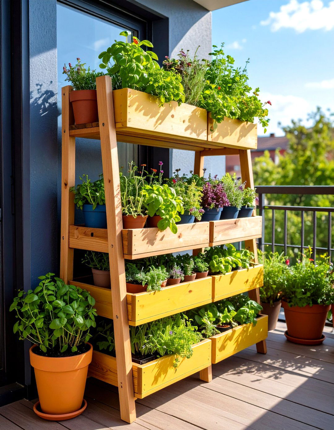 Mini Herb Gardens - 20 Small Balcony Ideas