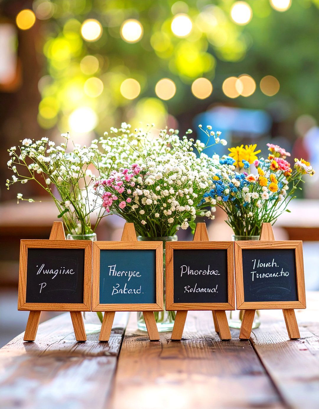 Mini Quote Chalkboard Graduation Centerpiece - 20 Graduation Centerpiece Ideas