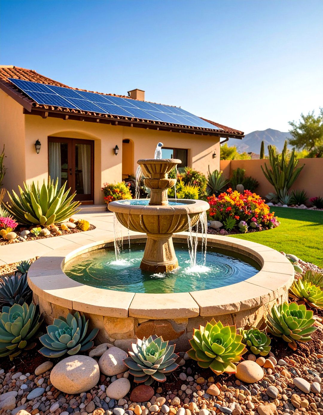 Mini Water Feature - 20 Small Patio Ideas