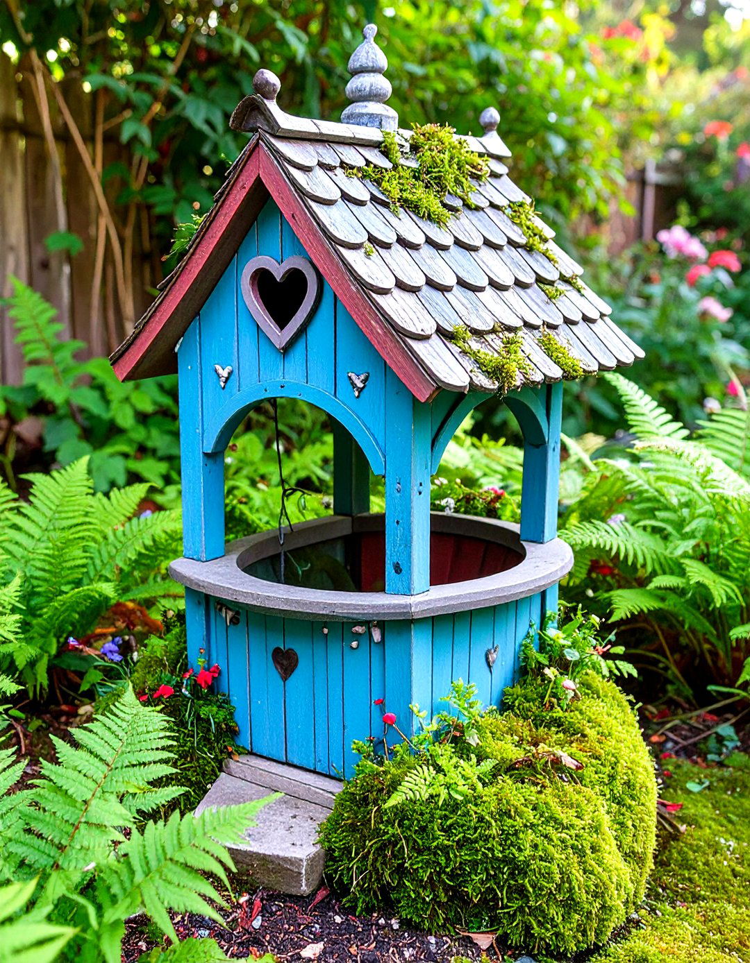Miniature Fairy Tale Outdoor Wishing Well Design - 20 Outdoor Wishing Well Garden Ideas
