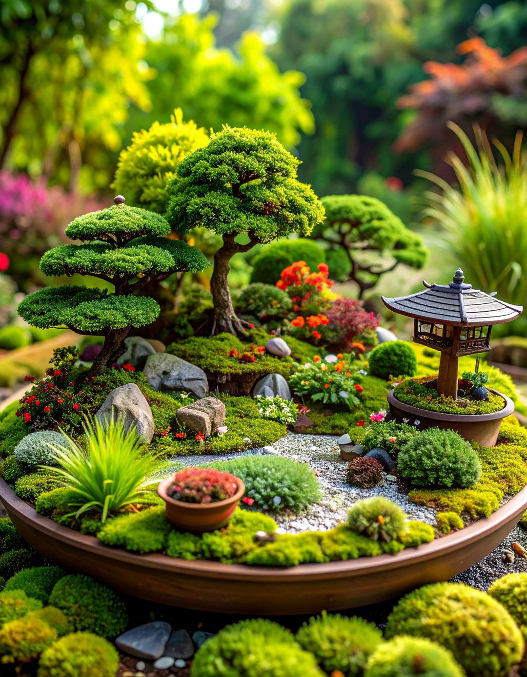 Miniature Landscape Bonsai Garden - 20 Bonsai Garden Ideas